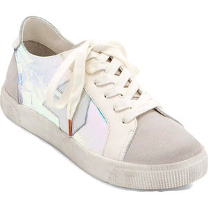 NEW Dolce Vita Leather Iridescent Sneakers - Size 8